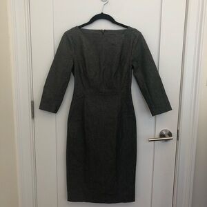 Gray Banana Republic Workwear Dress